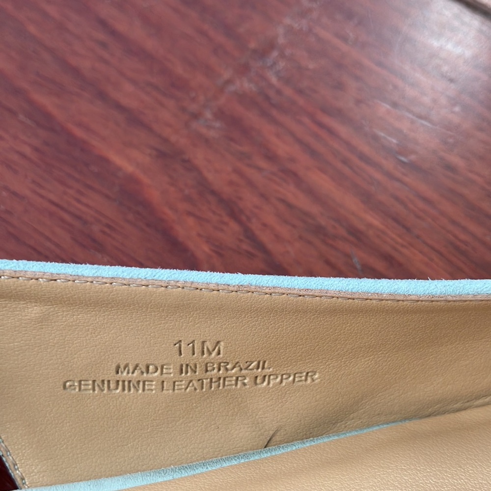 Talbots Women's Mint Blue Slingback Flats 11 - Picture 8 of 8